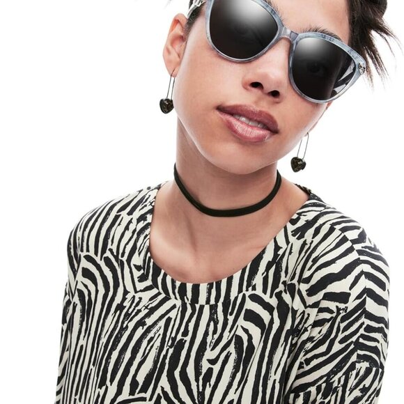 Women's Round Sunglasses Plastic Pink 141mm UVA UVB Impact Resistant Stylish - Picture 6 of 6